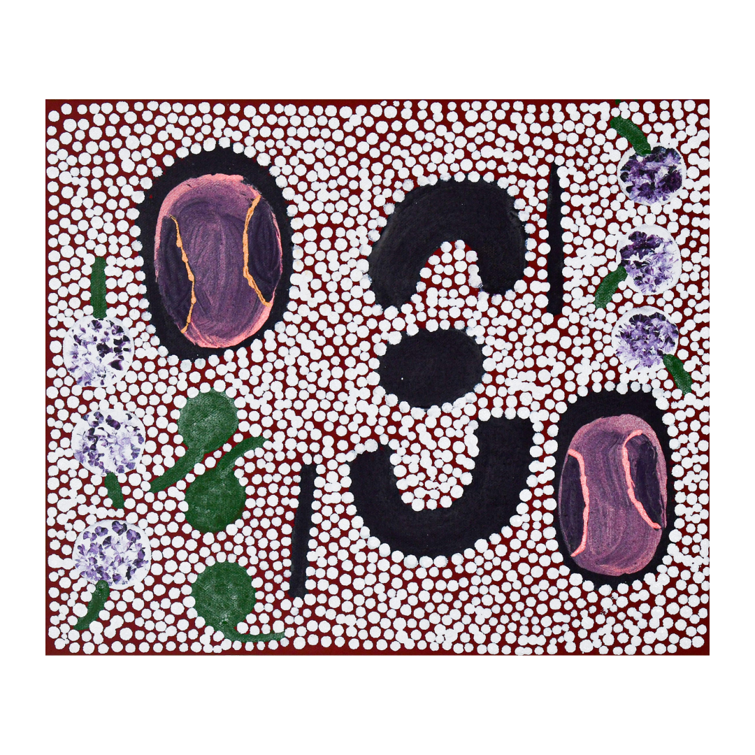 Collecting bush tucker, 25x30cm