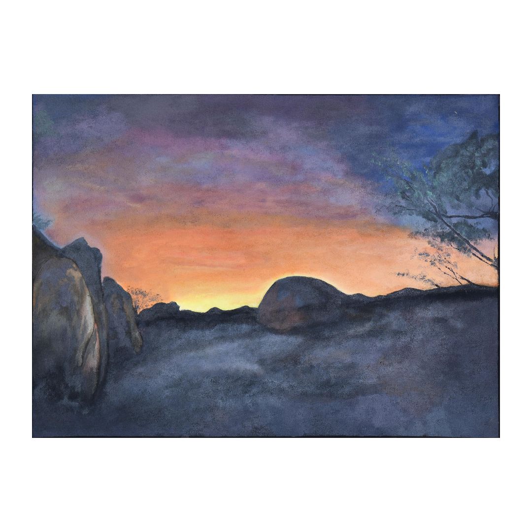 Karlu Karlu at Sunset, 55x74cm
