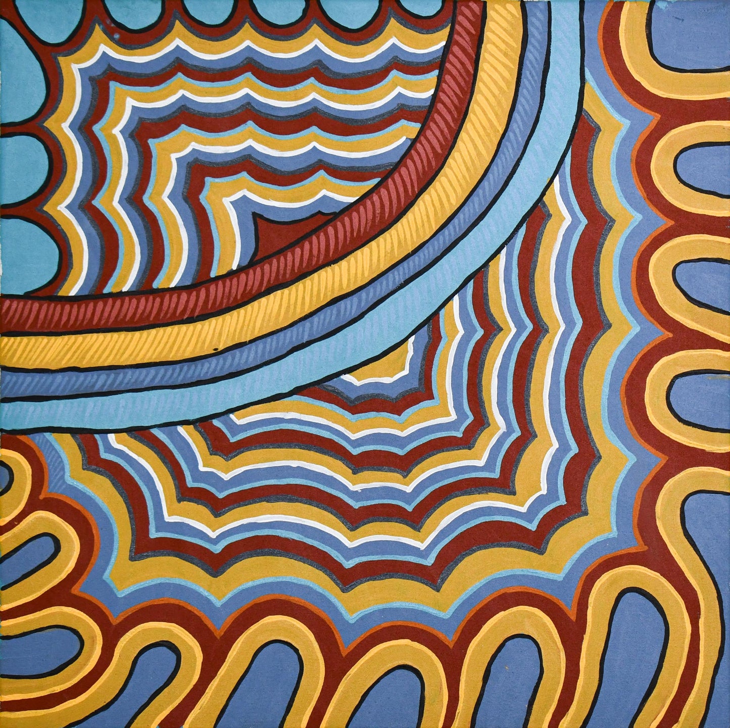 Rainbow reflections, 61x61cm