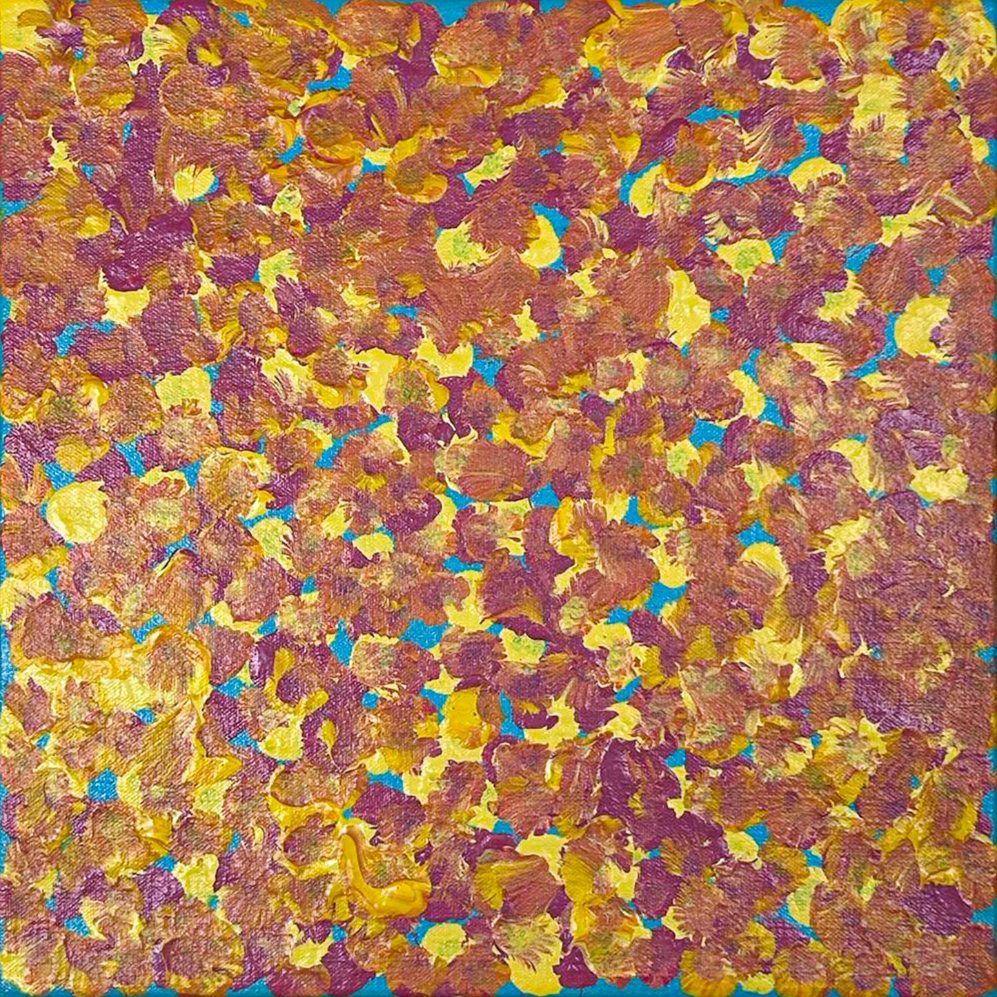 Flowers after rain, 30x30cm