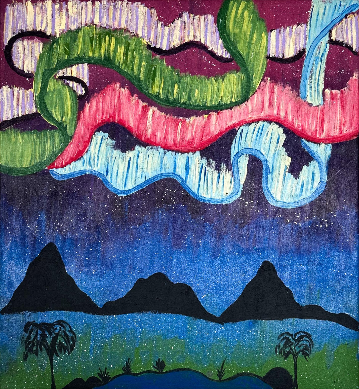 Starry sky, 61x56cm
