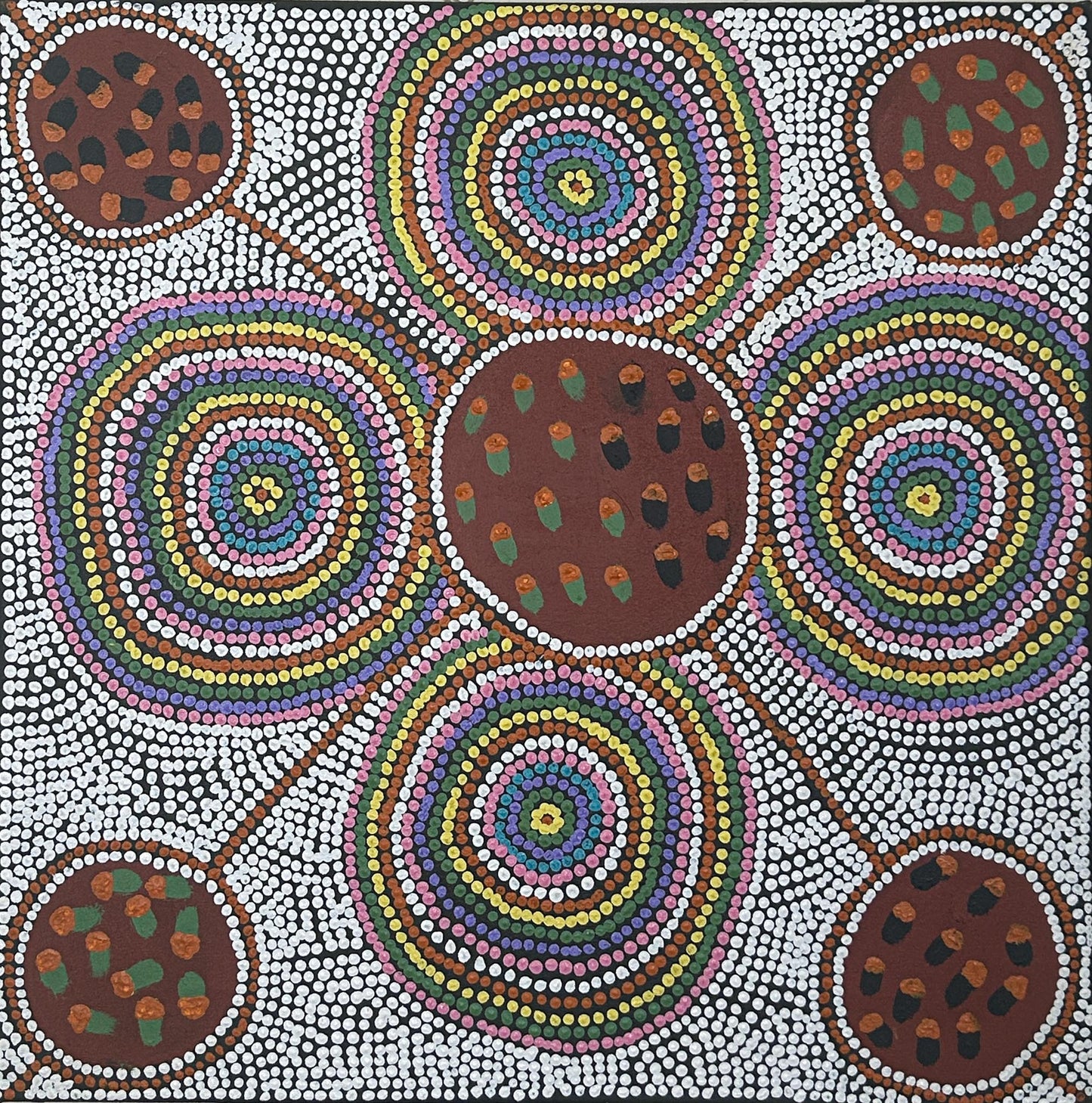 Bush tuckers, 61x61cm