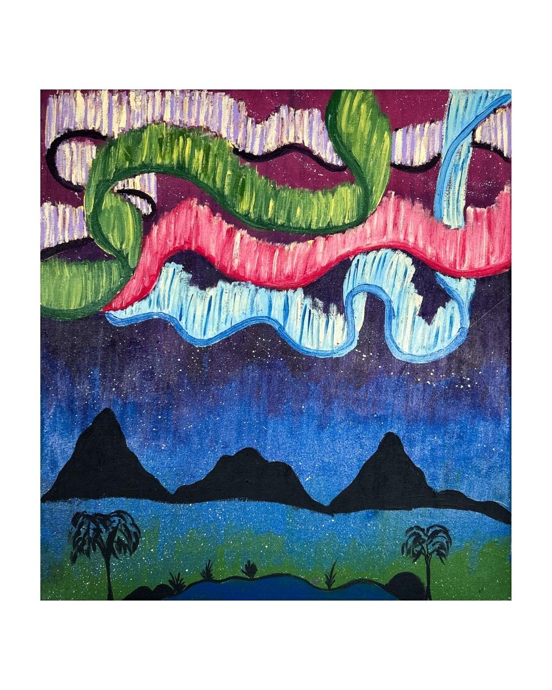 Starry sky, 61x56cm