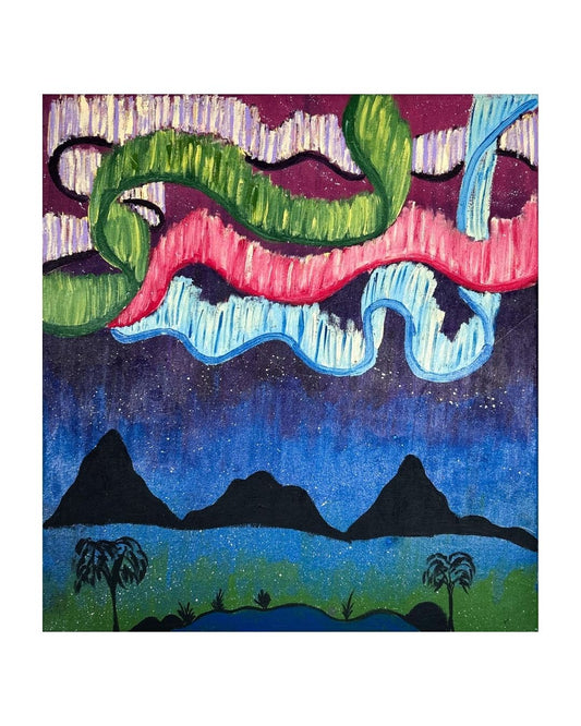 Starry sky, 61x56cm