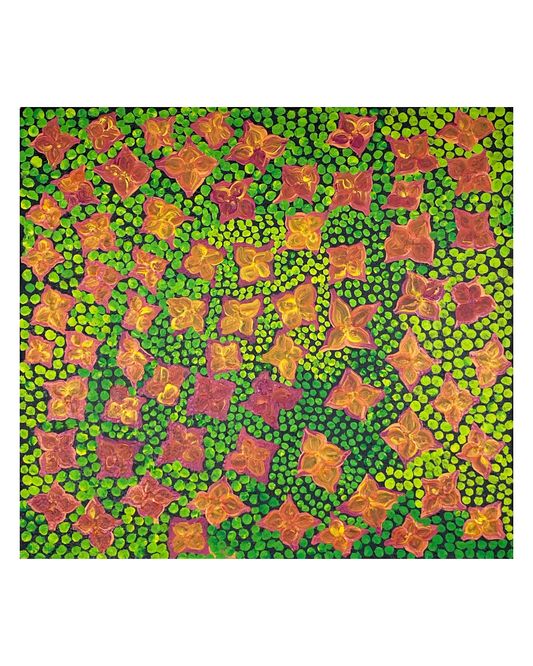 Bush flowers, 56x61cm