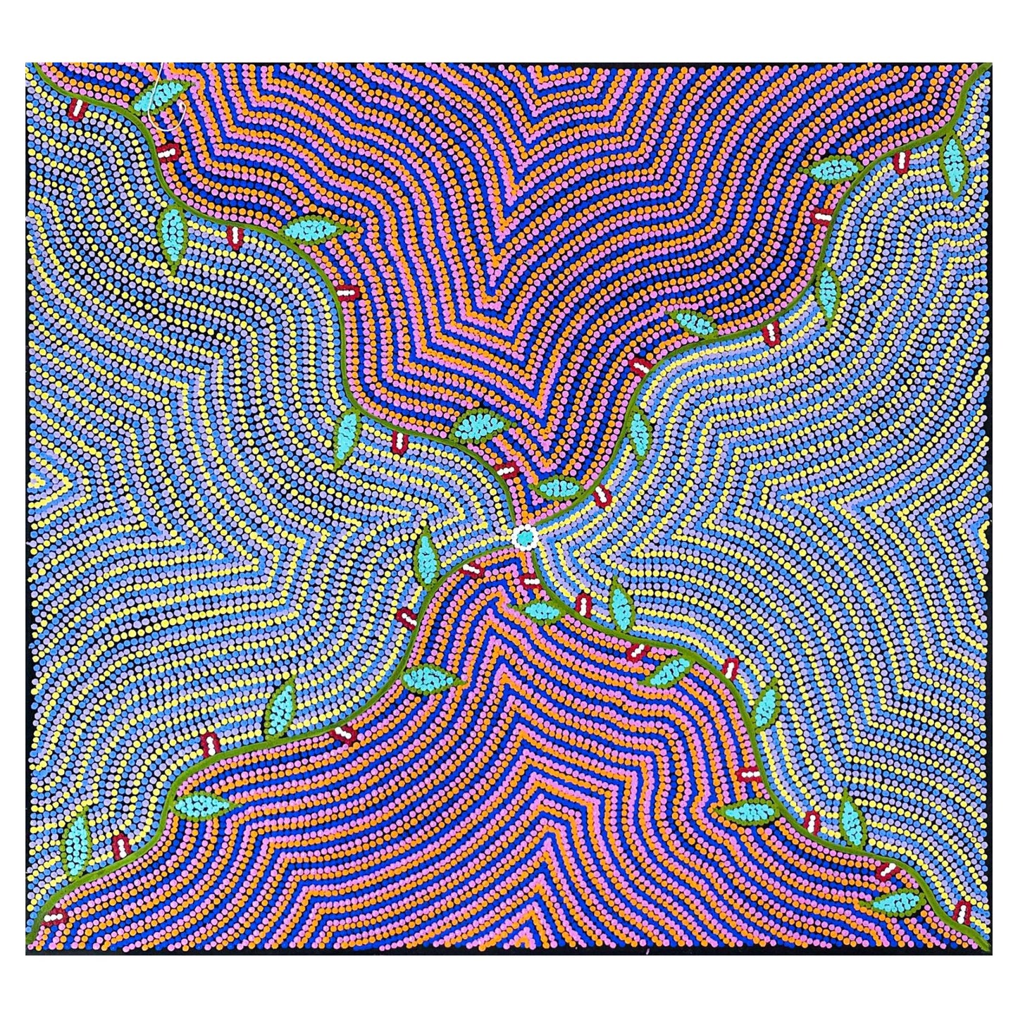 Bush Tucker Leaves, 56x61cm