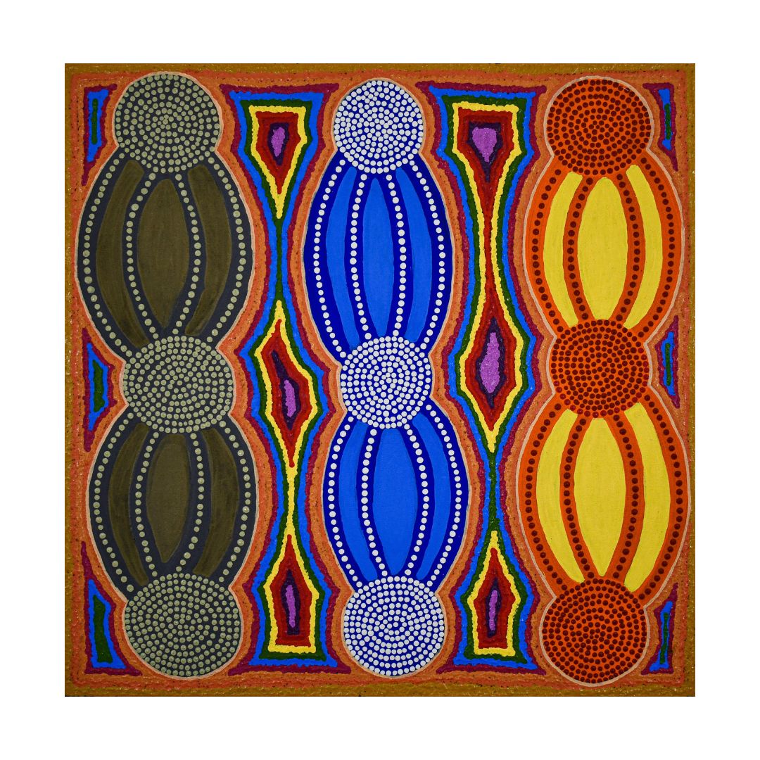 Fire, Water, Wind, 61x61cm
