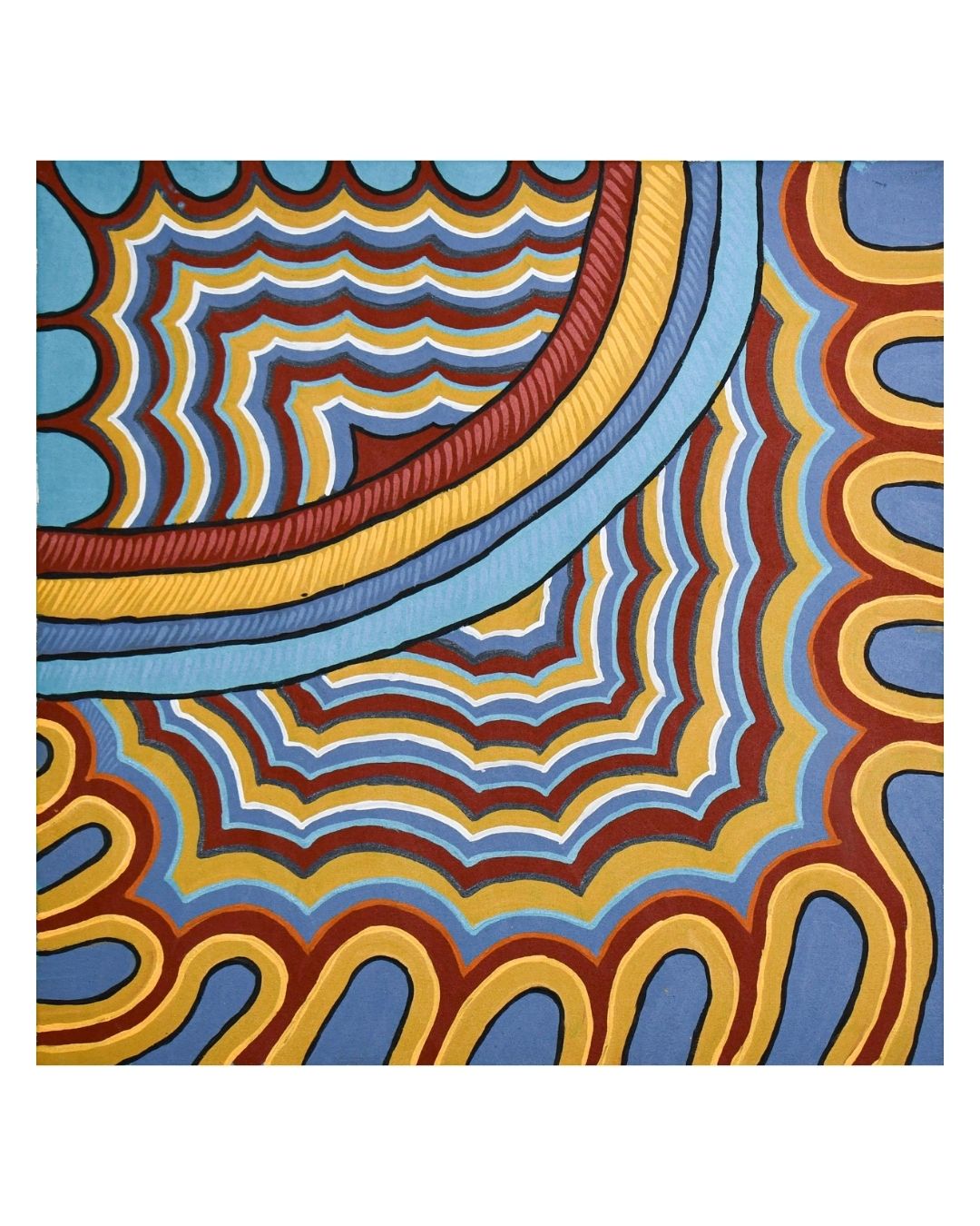 Rainbow reflections, 61x61cm