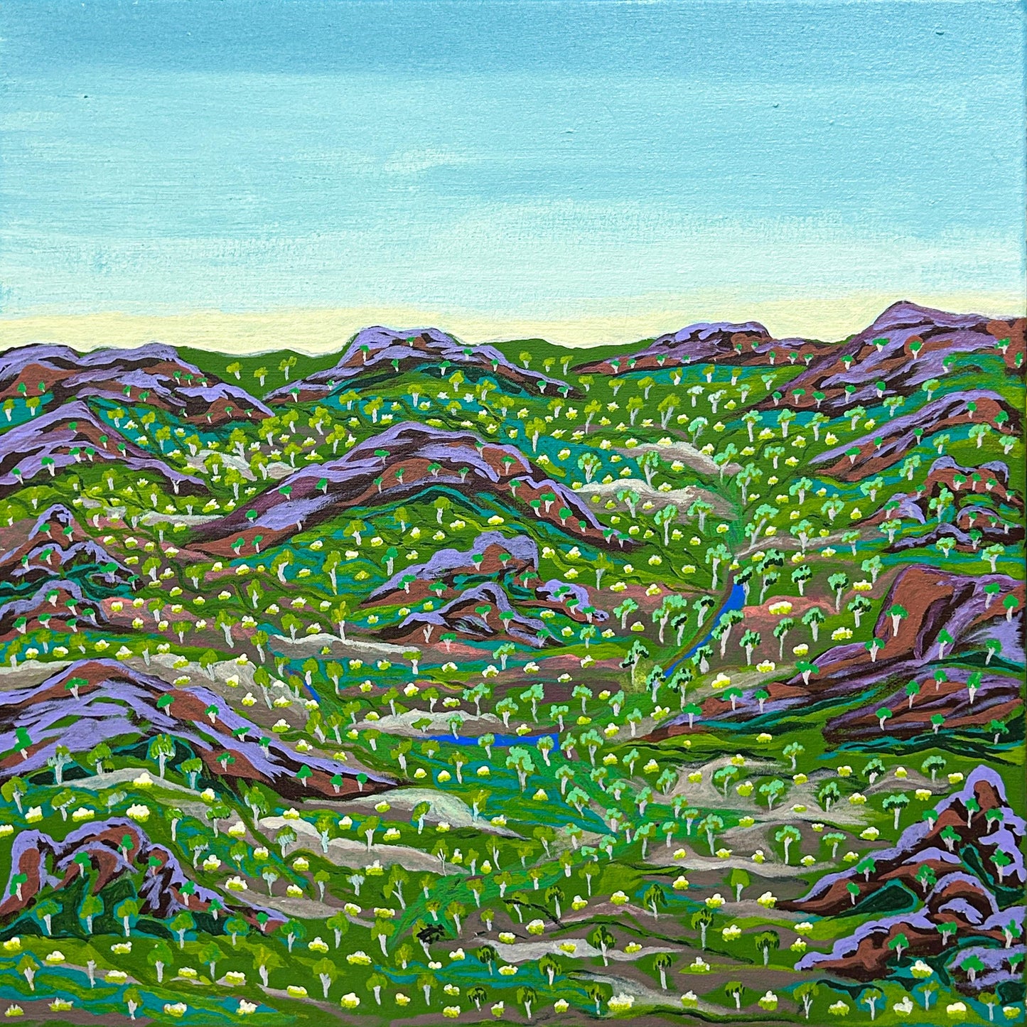 Beautiful Country, 61x61cm
