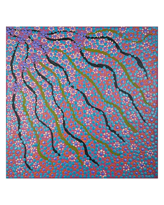 Bush flowers, 30x30cm