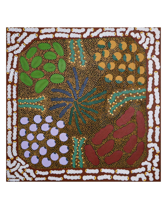 Bush Fruits, 76x76cm