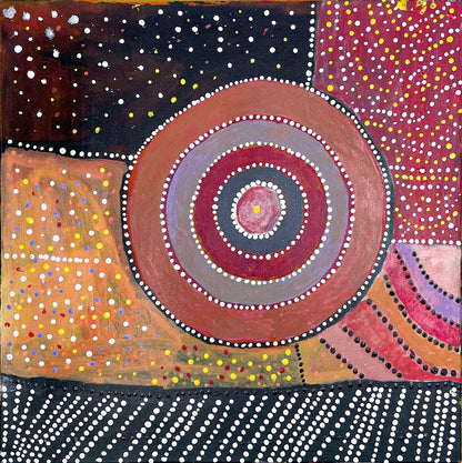 Rainbow snake, 61x61cm