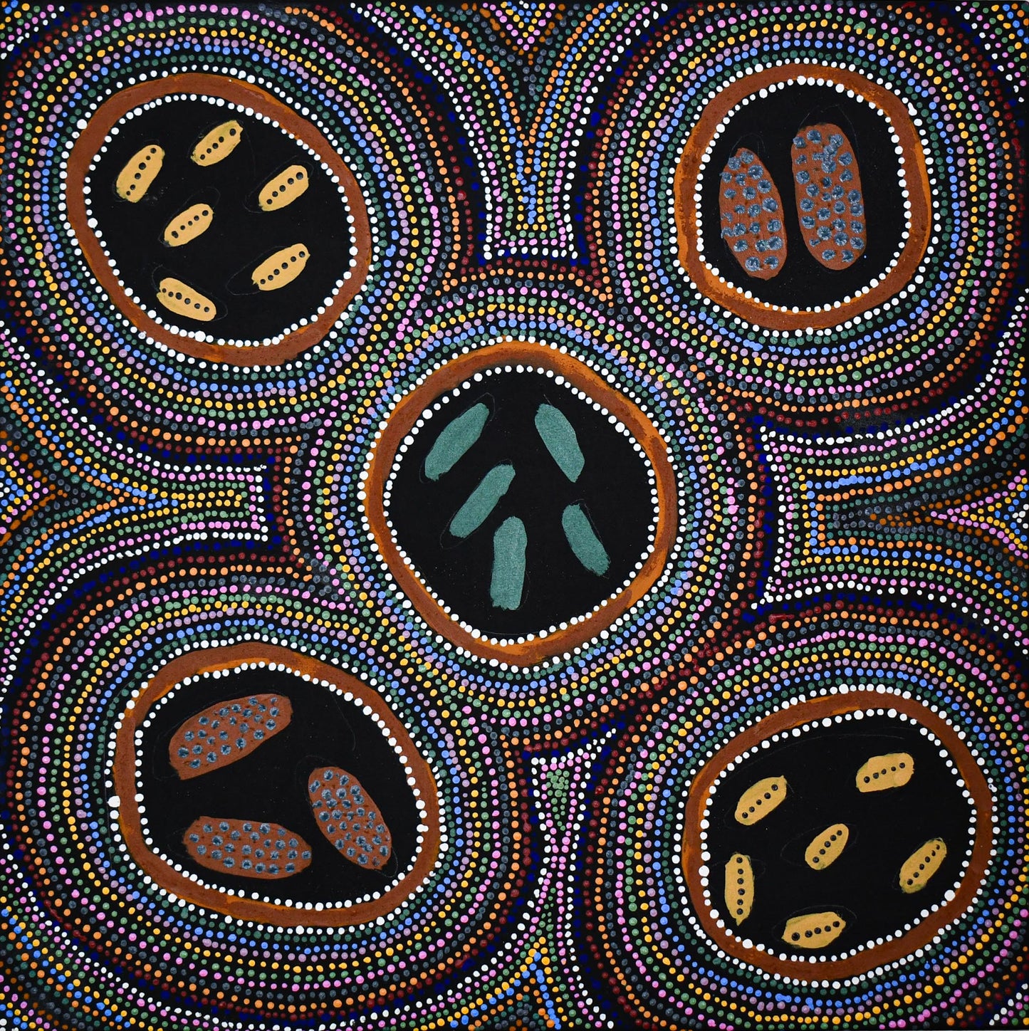 Bush tucker, 61x61cm