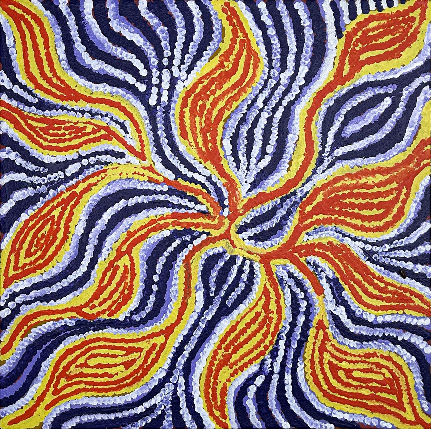 Bush medicine leaf, 61x61cm