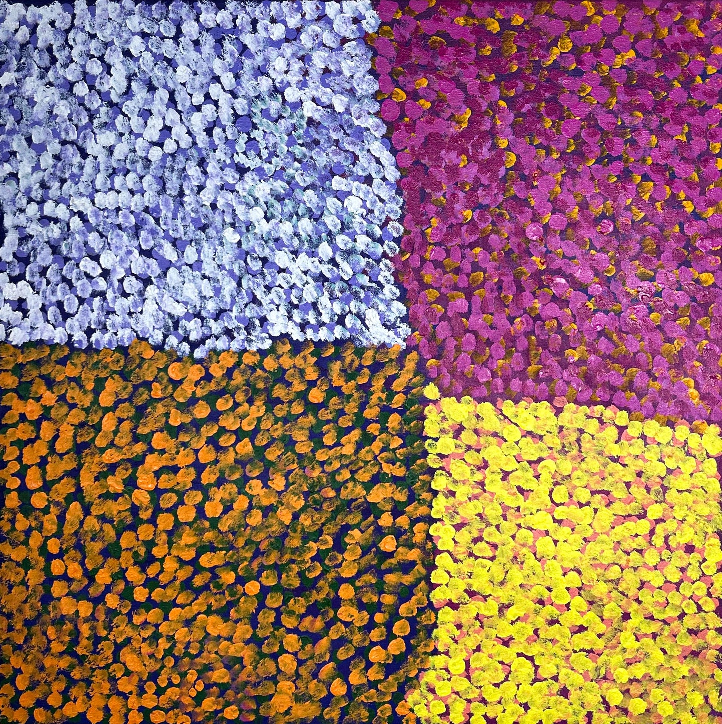 Desert flowers, 91x91cm