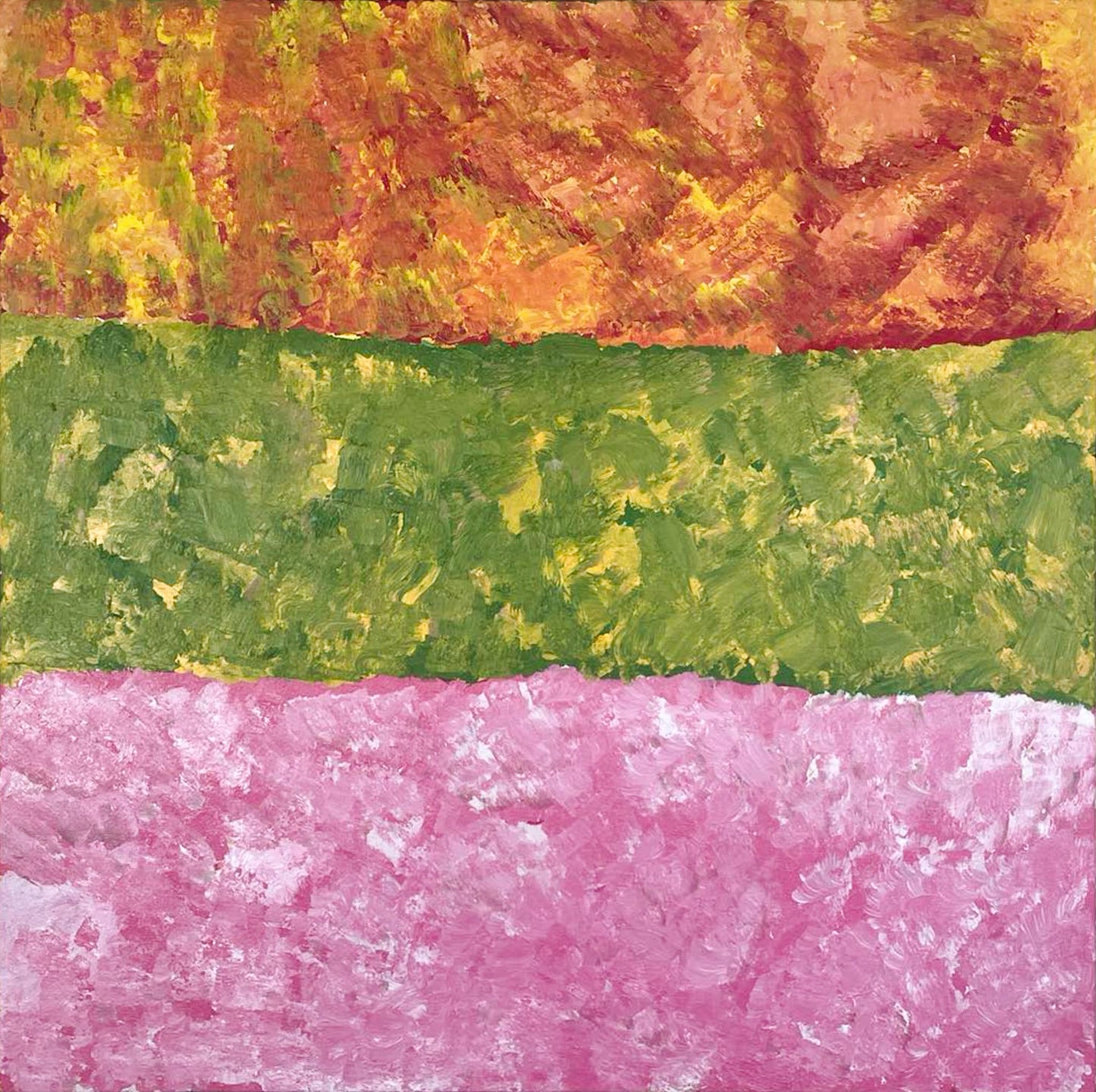 Bush Flowers, 91x91cm