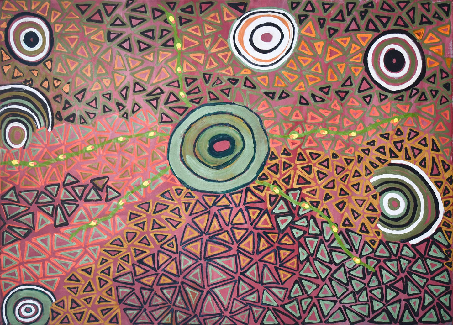 Bush beans, 76x107cm