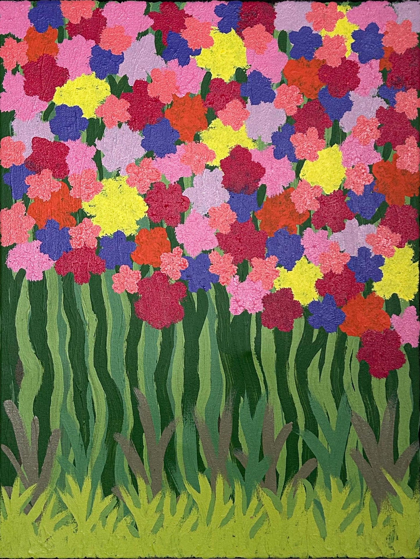 Wild bush flowers, 61x46cm