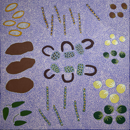 Bush tuckers, 91x91cm