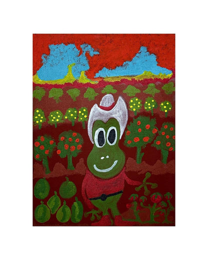Farmer Frog, 30x40cm