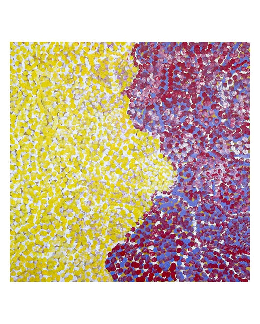 Bush plum and honey, 107x107cm