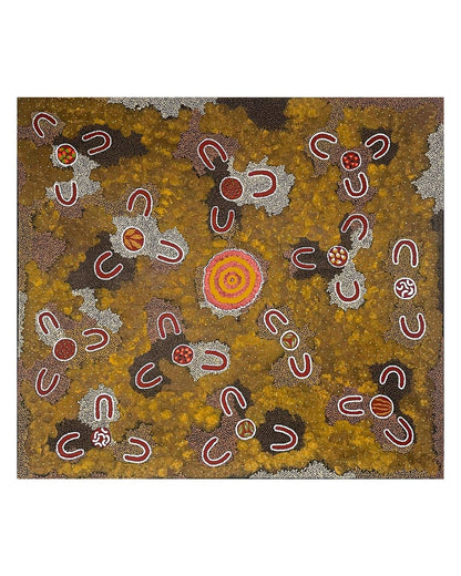 Women hunting for bush tucker, 102x91cm