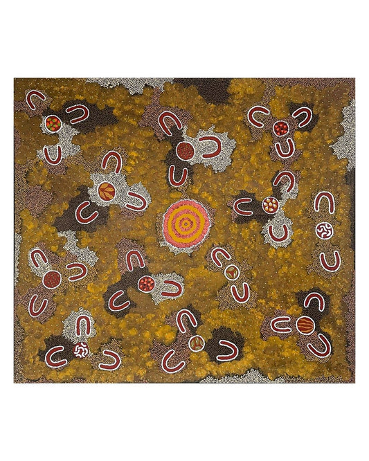 Women hunting for bush tucker, 102x91cm