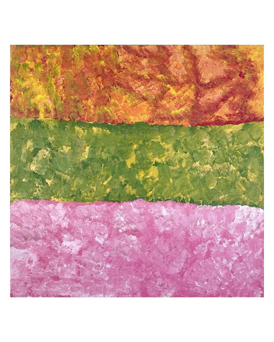 Bush Flowers, 91x91cm