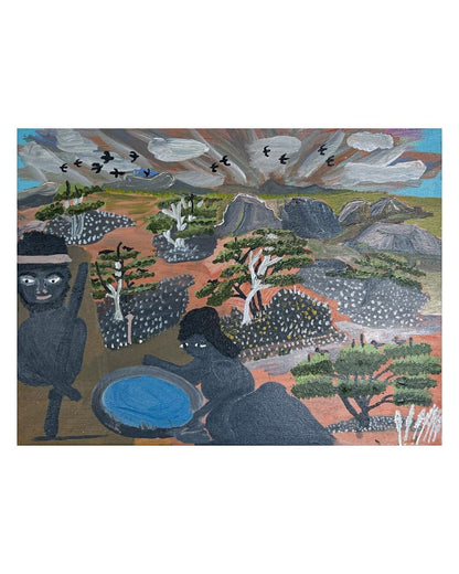 Walking around Country, 46x61cm