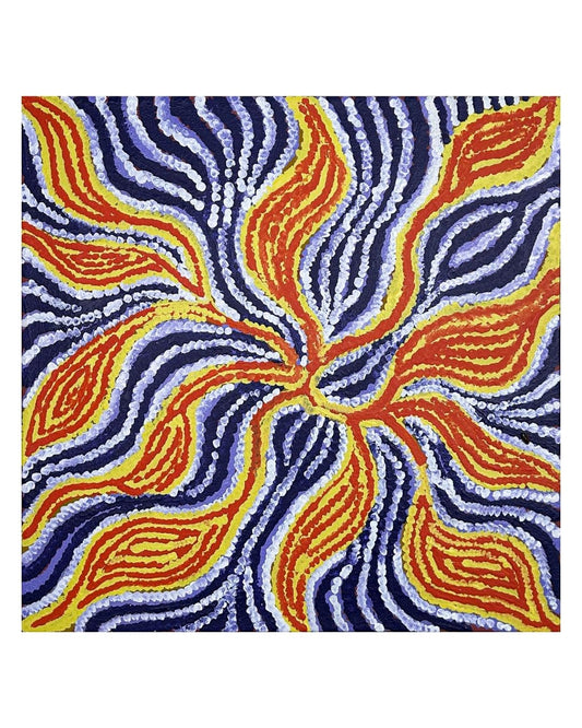 Bush medicine leaf, 61x61cm