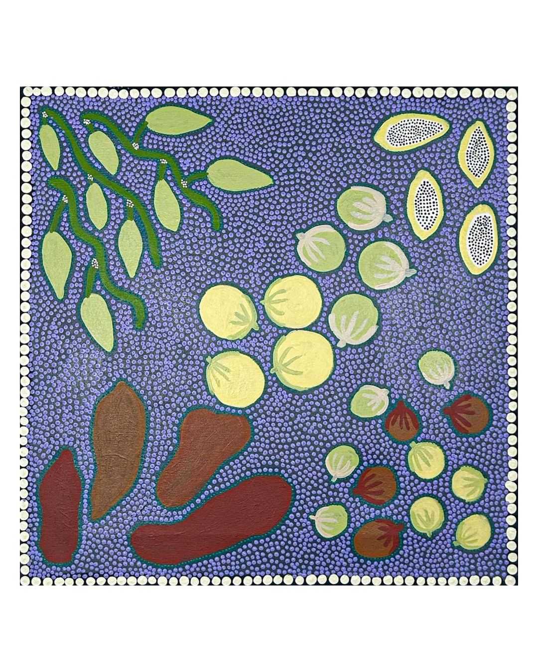 Bush tucker, 61x61cm
