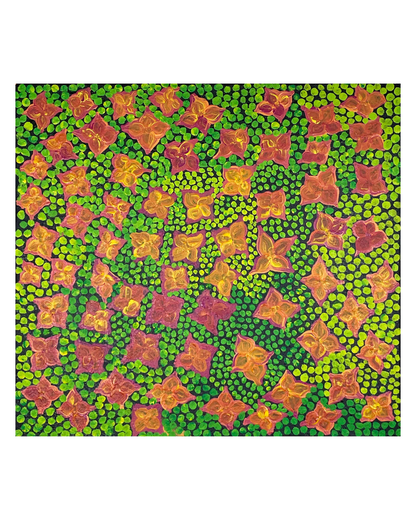 Bush flowers, 56x61cm