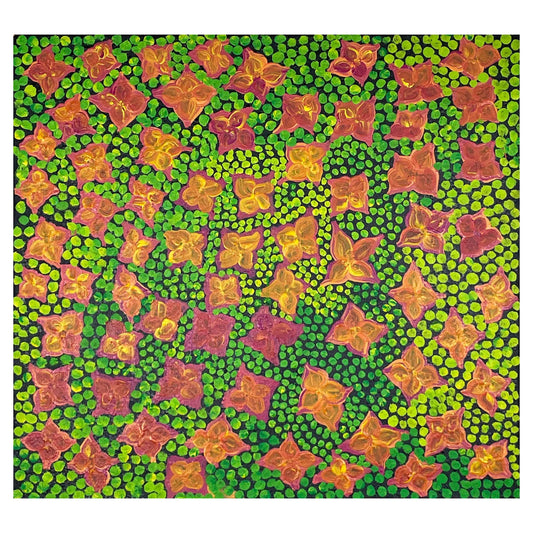 Bush flowers, 56x61cm