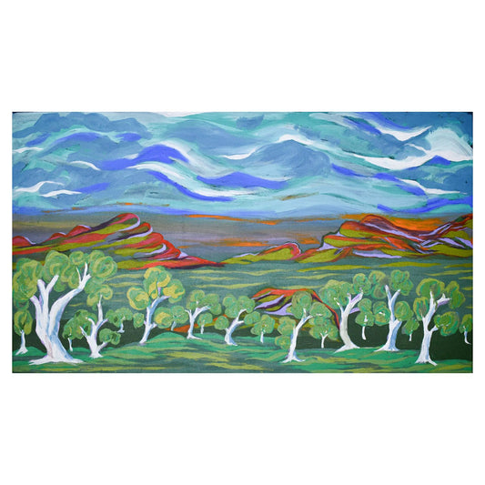 View of Beautiful Lands, 107x61cm