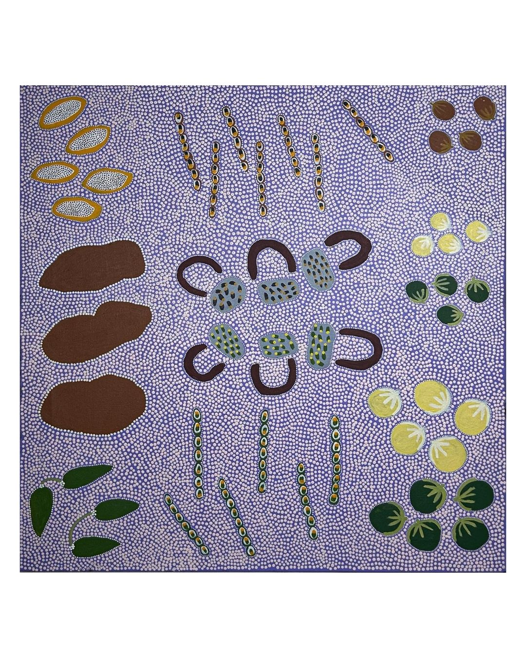 Bush tuckers, 91x91cm