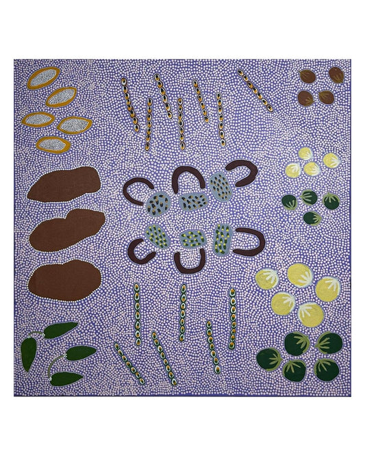 Bush tuckers, 91x91cm