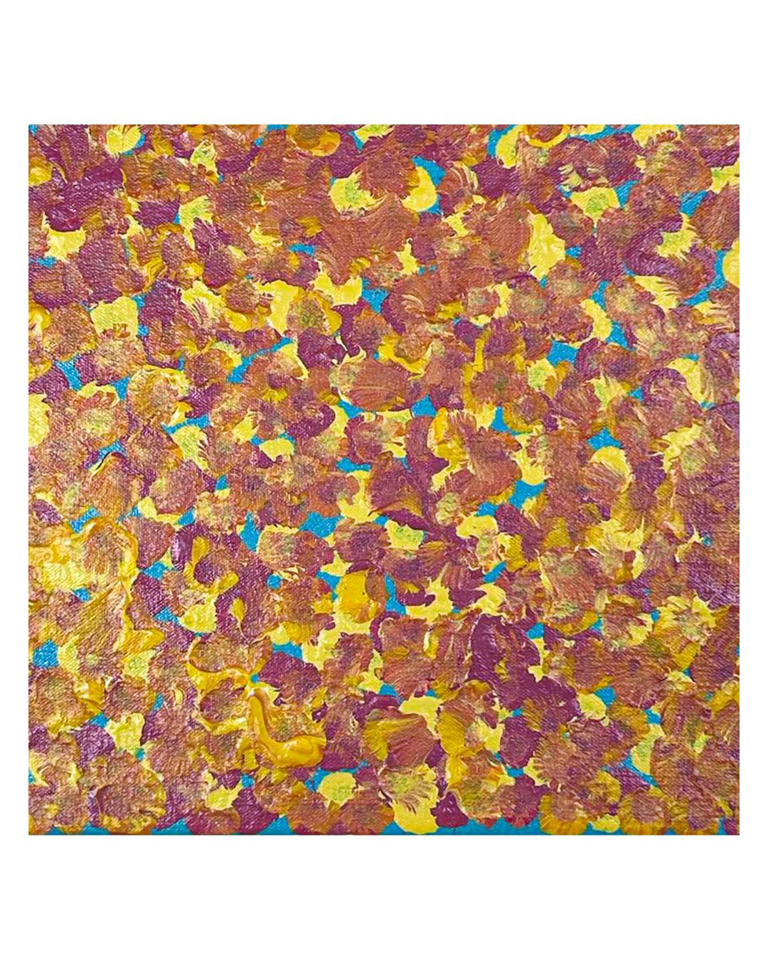 Flowers after rain, 30x30cm