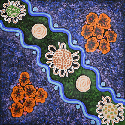 Out hunting 91 x 91cm