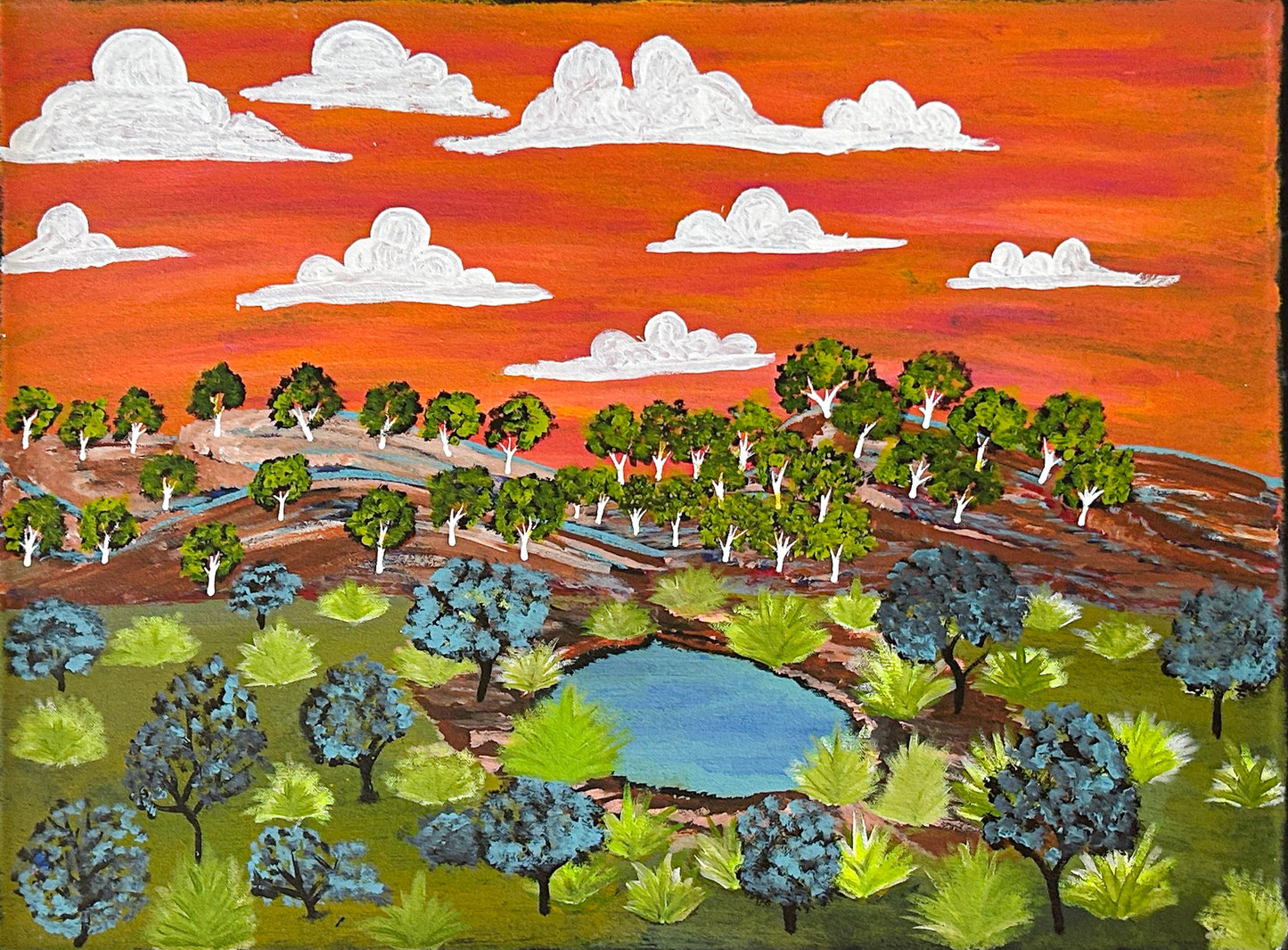 Other side from policeman's waterhole, 61x46cm