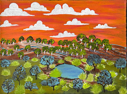 Other side from policeman's waterhole, 61x46cm